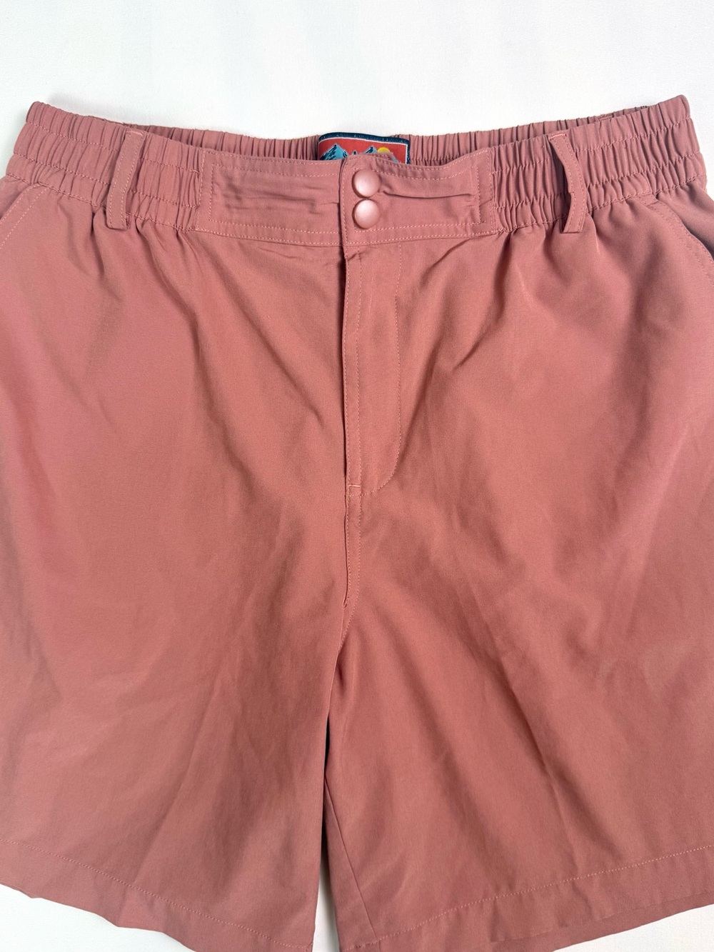 Burlebo Men’s Performance Shorts Medium Rust Salmon 7” Inseam Fishing Outdoor - Picture 4 of 12